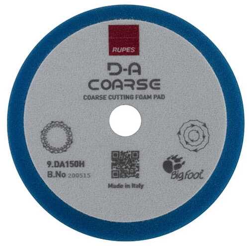 Rupes DA Coarse  twardy pad polerski do maszyn Dual Action, niebieski  130/150mm