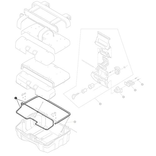 Givi Z2072R uszczelka bagażnika, czarna do TRK33/46N, 40