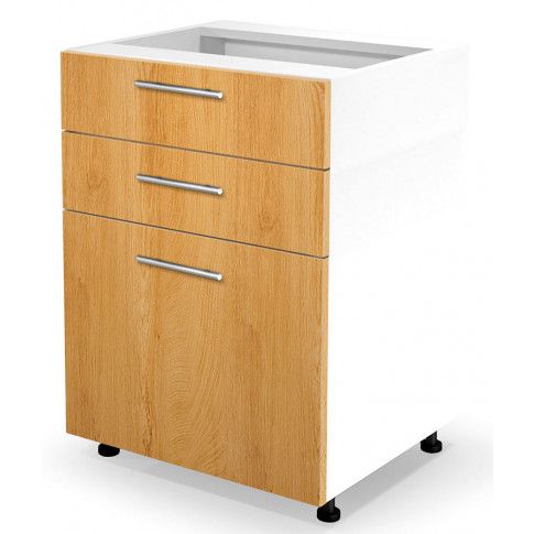 Kuchenna Szafka Dolna Z Szufladami Dąb Miodowy K7-K14