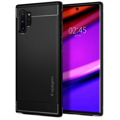 Spigen Etui Rugged Armor Galaxy Note 10 Plus czarne 8809671011764