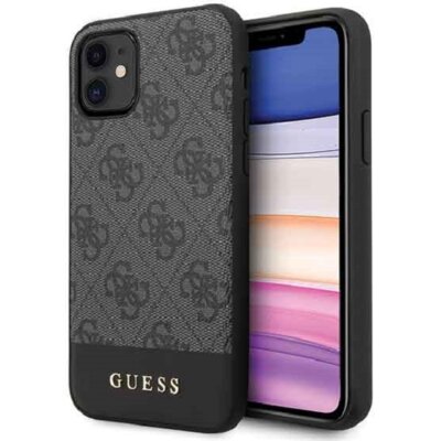 Guess 4G Bottom Stripe Collection Etui iPhone 11 szary 10_15899