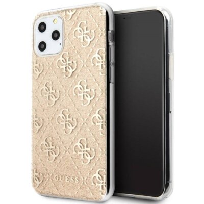 GUESS Guess 4G Glitter etui ochronne iPhone 11 Pro (złote) GUHCN58PCU4GLGO