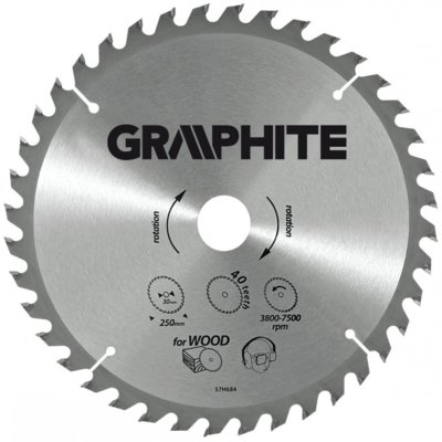 Graphite tarcza do drewna 190mm 40 zębów widia 57H670