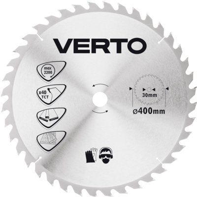 Verto Piła tarczowa 400x30mm 40Z 61H146