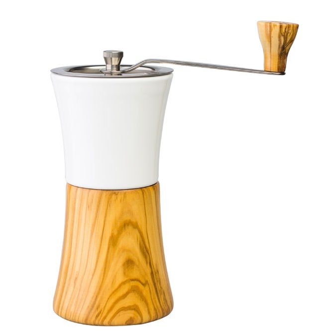 Hario Ceramic Coffee Mill Olive Wood MCW-2-OV
