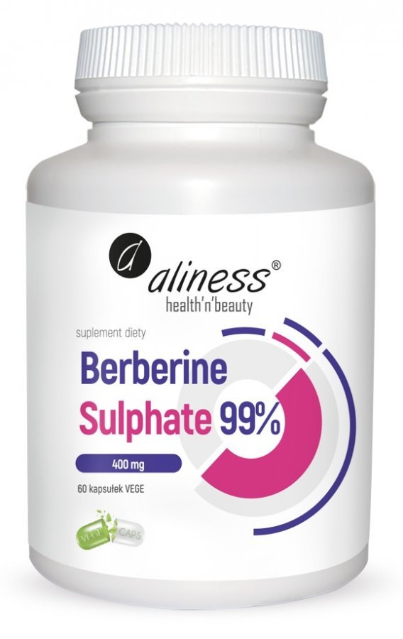 Aliness Berberine Sulphate 99% 400 mg 60 kapsułek vege