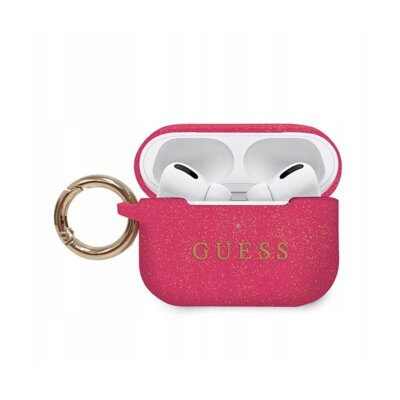 GUESS Etui GUESS Silicone do Apple AirPods Pro Fuksja GUACAPSILGLFU