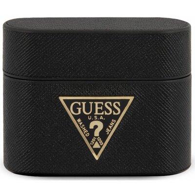 Guess Guess GUACAPVSATMLBK AirPods Pro cover czarny/black Saffiano GUACAPVSATMLBK