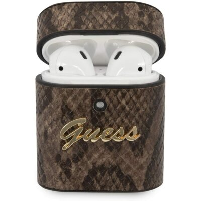 Guess Guess Python Collection Etui Airpods brązowy GUACA2PUSNSMLBR
