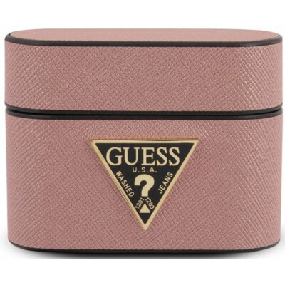 Apple Guess Etui Guess Saffiano Case, Airpods Pro, różowe 3700740479001