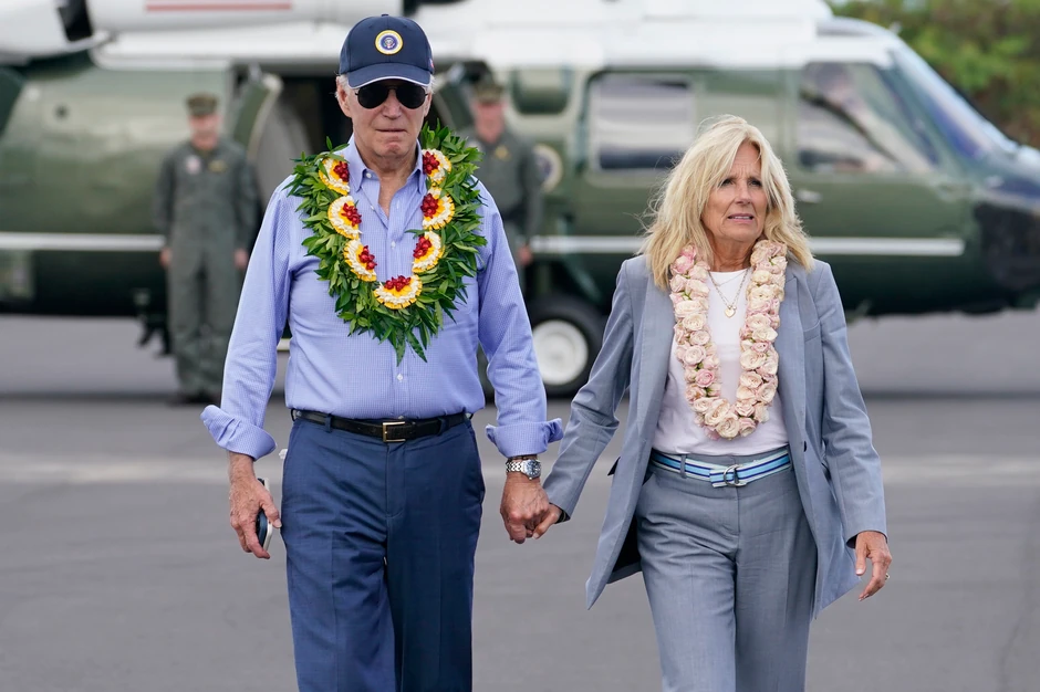 Poseta Džoa Bajdena Lahajni na ostrvu Maui, Havaji, nakon katastrofalnih požara