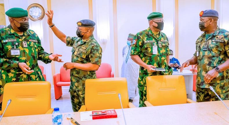 Insecurity: Senate in close session with Security Chiefs, others. [Tolani Alli]