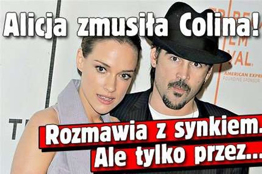 Alicja zmusiła Colina! Rozmawia z synkiem. Ale tylko przez... 