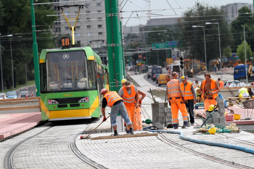 W weekend tramwaje jadą objazdem