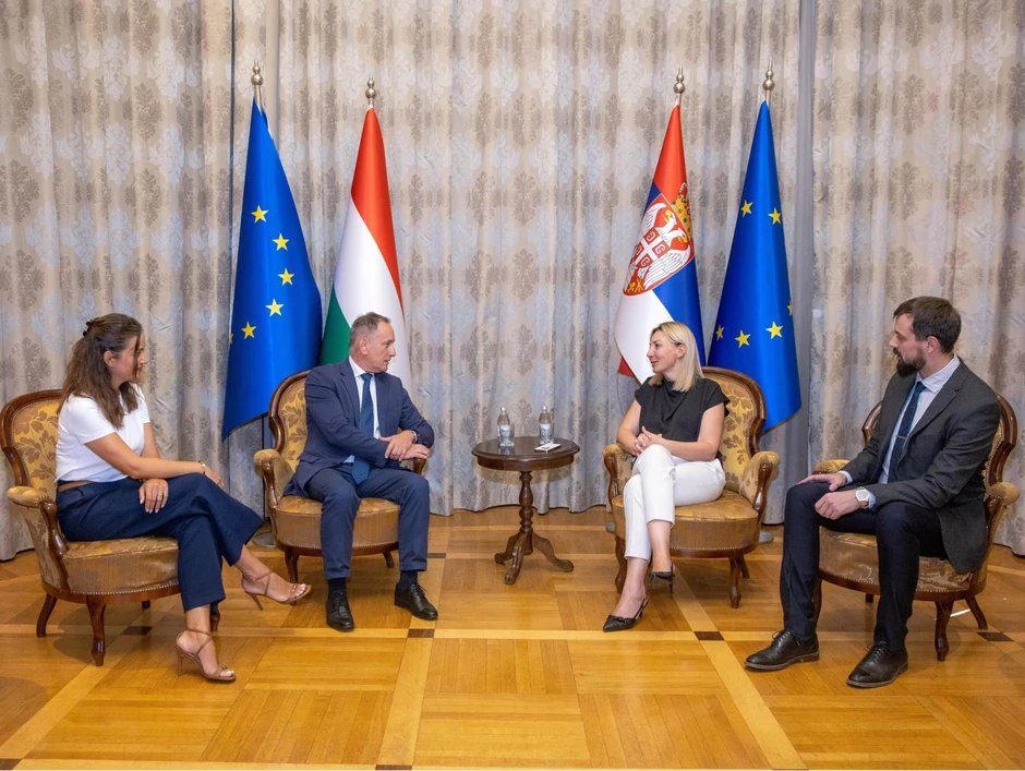 Tatjana Macura i ambasador Mađarske u Srbiji Jožef Mađar