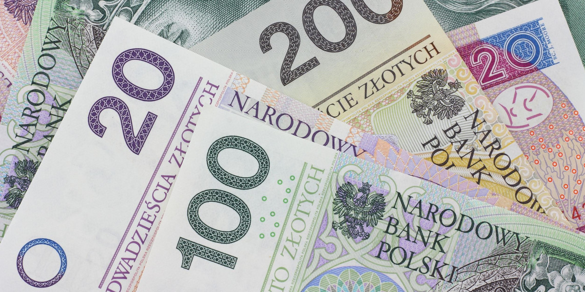 Polskie banknoty.