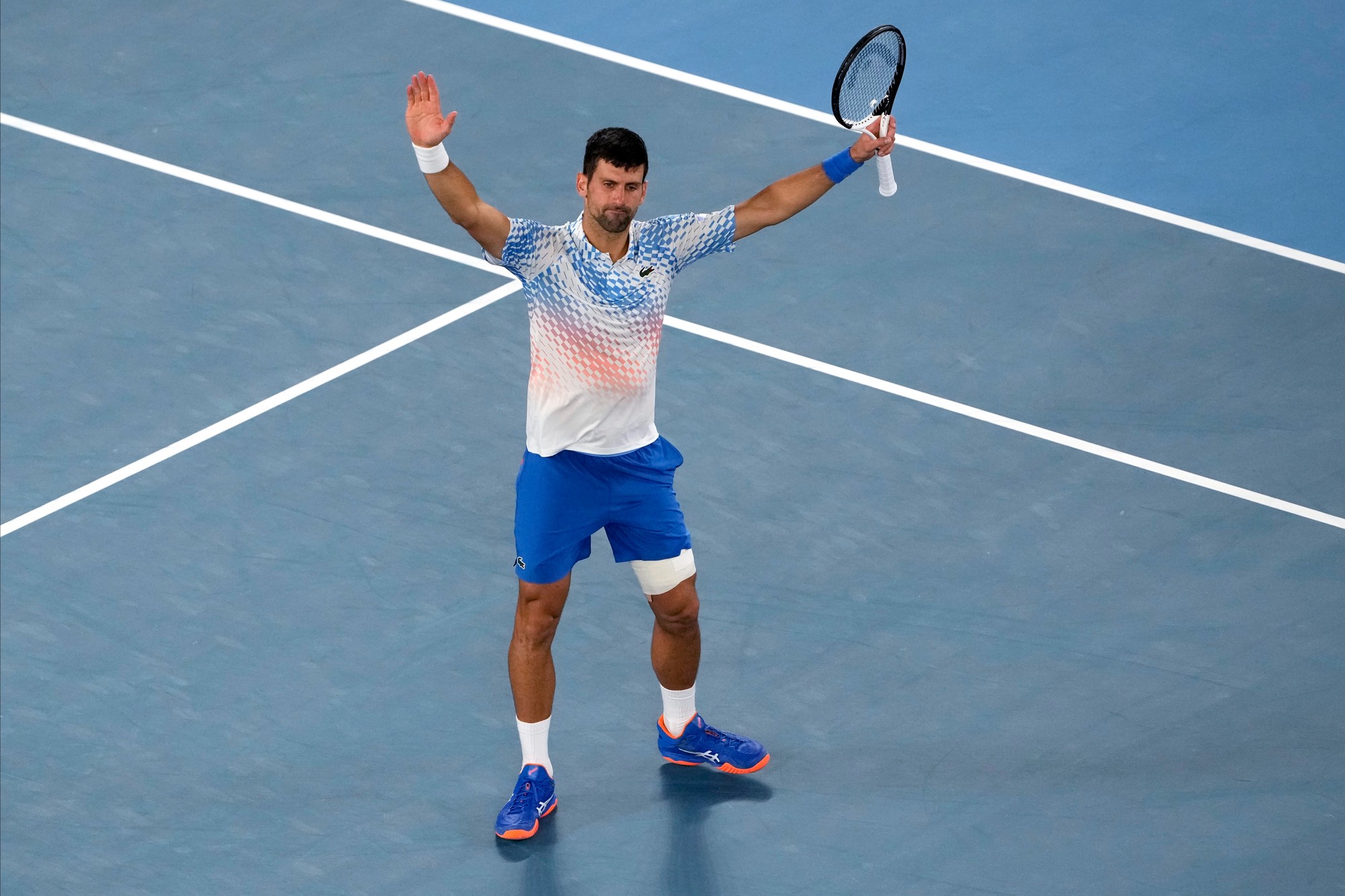 Srbský tenista Novak Djokovič na Australian Open.