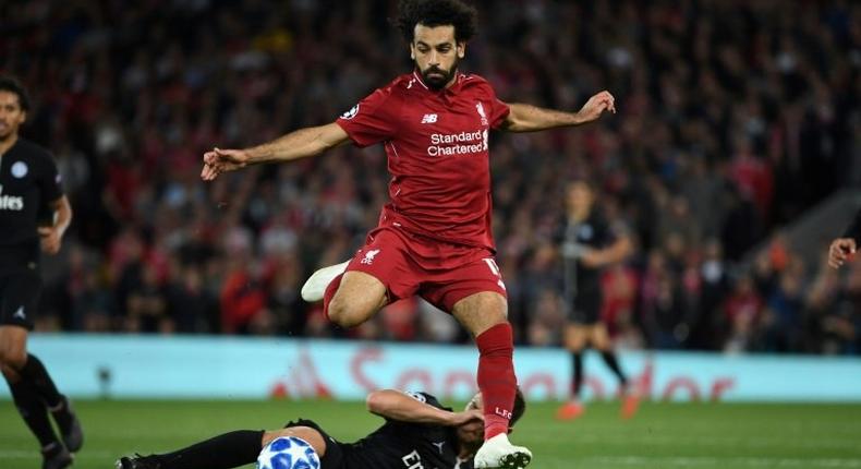 Salah has scored only twice so far this season and was substituted late on against Paris Saint-Germain