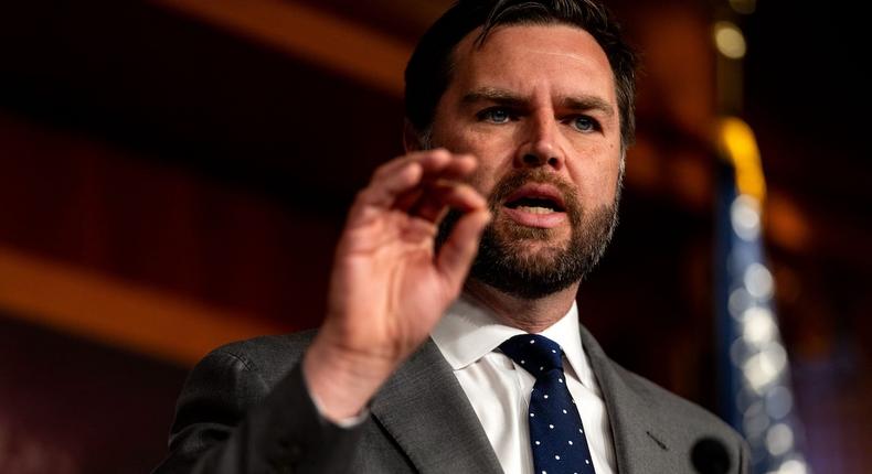 Sen. JD Vance, an Ohio Republican, blamed the housing affordability crisis largely on high interest rates in an interview with Business Insider last year.Kent Nishimura/Getty Images