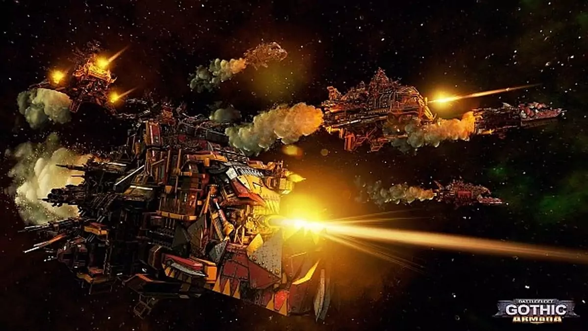 Kosmiczna flota Orków na imponujących screenshotach z Battlefleet Gothic: Armada