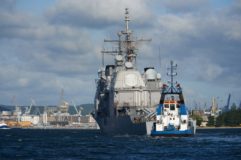 Amerykański krążownik USS Vicksburg