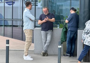 Željko Šašić na aerodromu