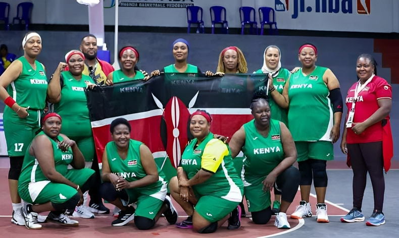 The Kenyan Women's Basket Ball team at the Interparliamentary Games in Rwanda