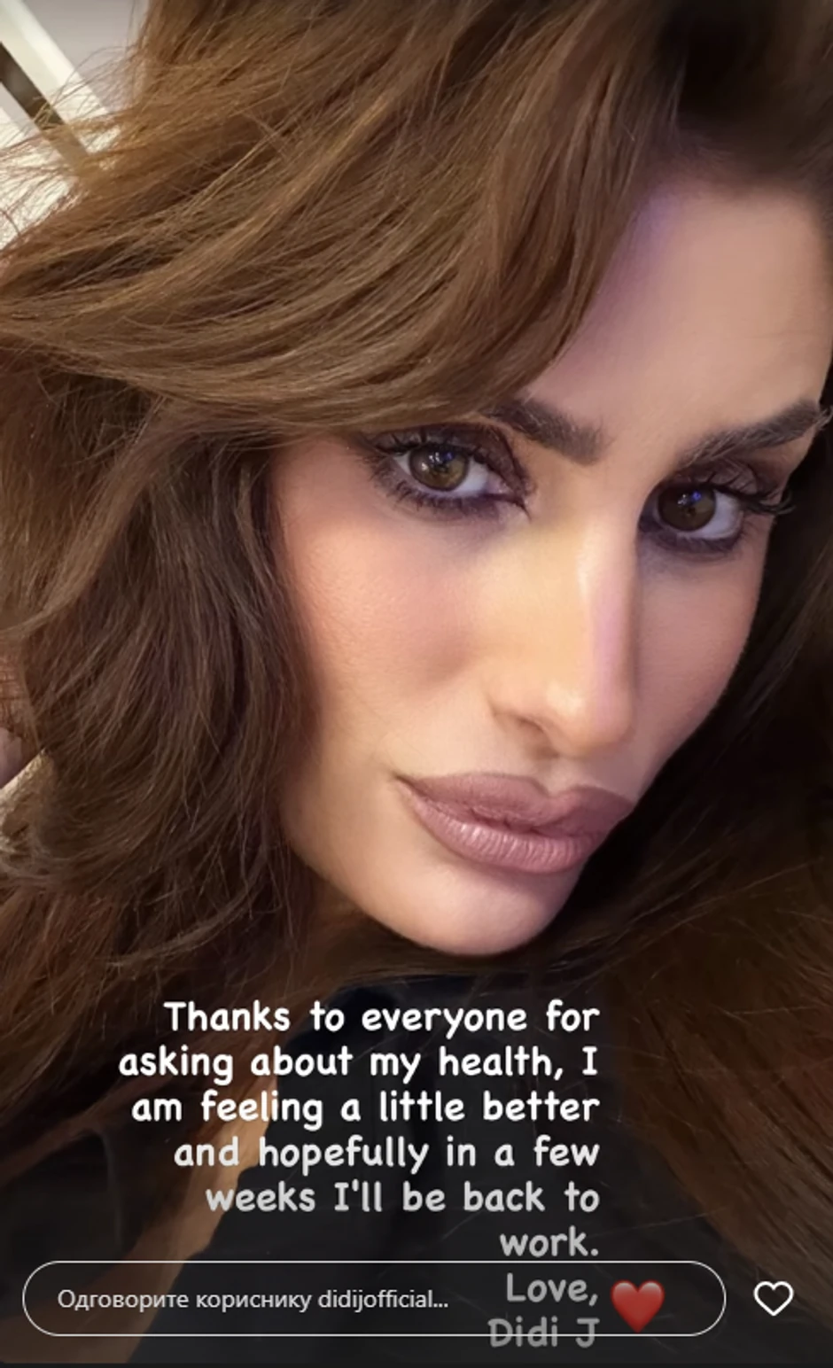 Dijana Janković o zdravstvenom stanju
