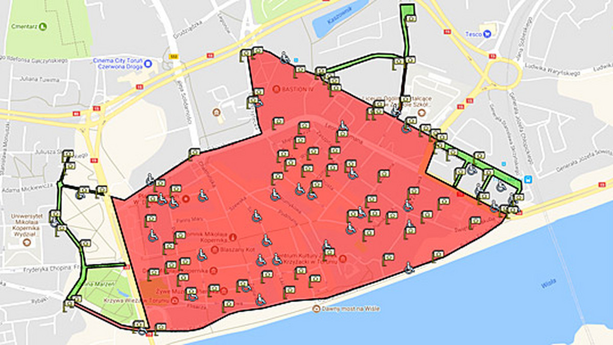 Strefa płatnego parkowania Toruń – opłaty, parkowanie, niepełnosprawni, koperta, ile kosztuje, abonamenty