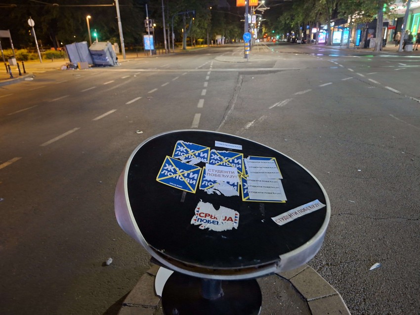 ulice posle protesta