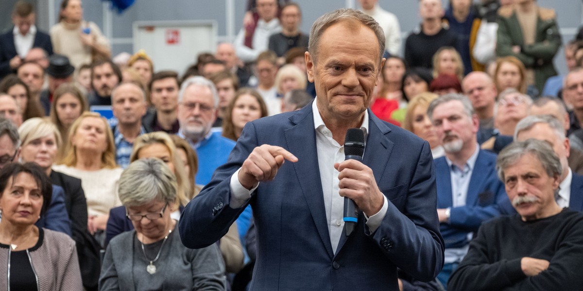 Donald Tusk w Poznaniu wbił szpilę premierowi Mateuszowi Morawieckiemu