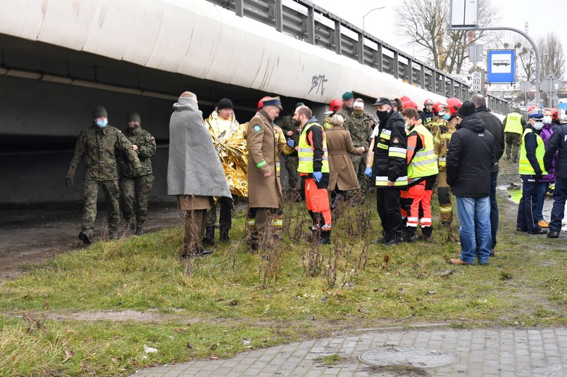 Wypadek autobusów w Szczecinie. Ranni żołnierze