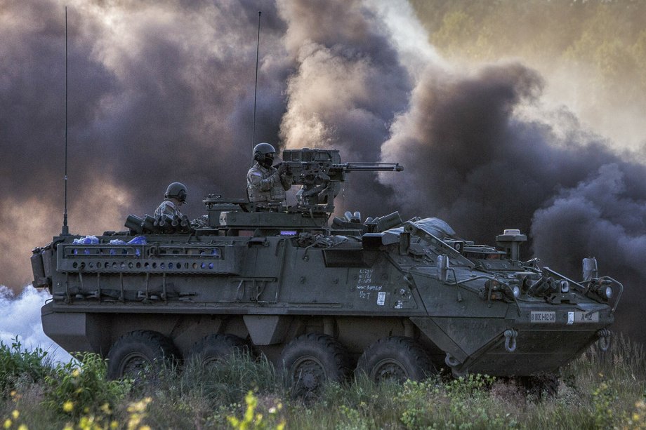 Srtyker podczas ćwiczeń w Polsce