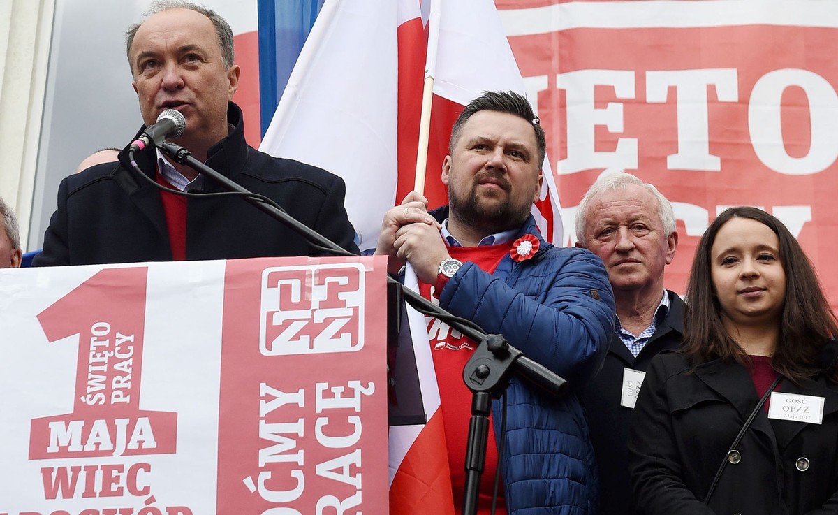 Włodzimierz Czarzasty i Marcelina Zawisza