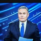 Marek Czyż podczas pierwszego wydania programu informacyjnego 19.30 który zastąpił Wiadomości TVP