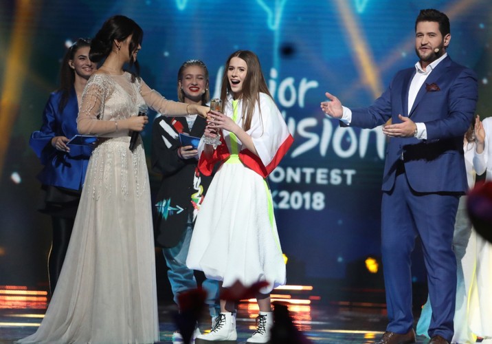Roksana Węgiel podczas konkursu Eurowizja 2018