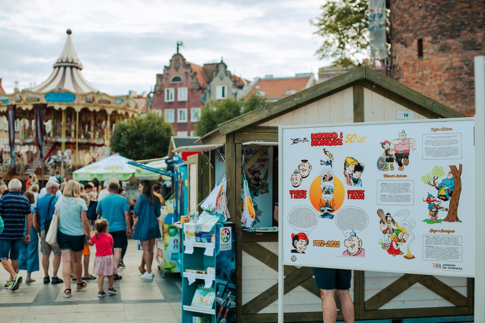 Dla dzieciaków i starszaków przygotowana została również wystawa plenerowa klasyki polskiego komiksu – Kajko i Kokosz! Bohaterów komiksu można było również spotkać na jarmarkowych uliczkach.