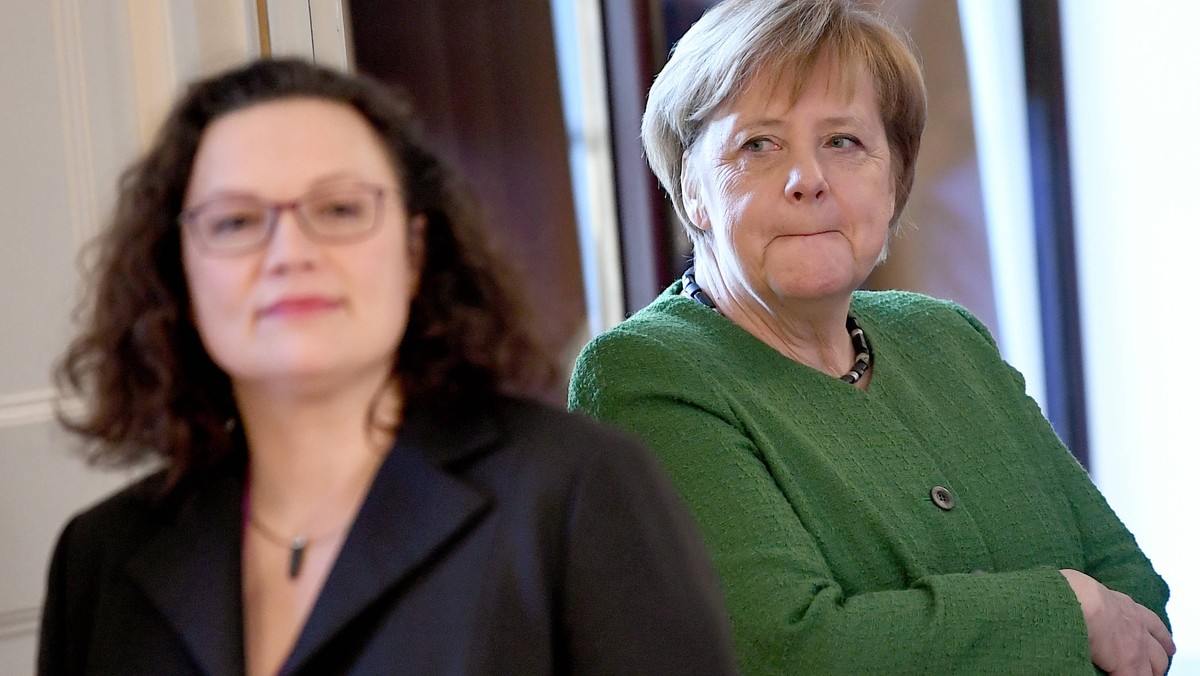 Andrea Nahles Angela Merkel