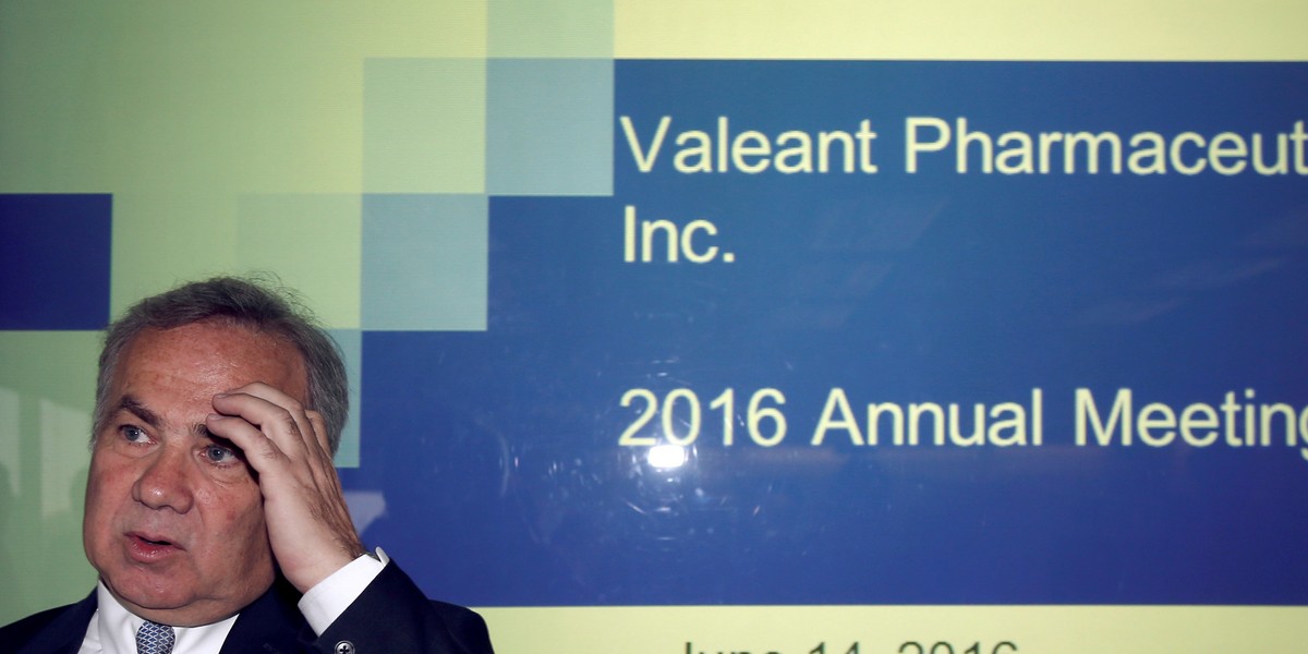 Valeant Pharmaceuticals CEO Joseph Papa.