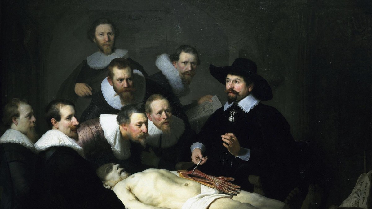 Lekcja anatomii doktora Tulpa Rembrandt van Rijn malarstwo sztuka