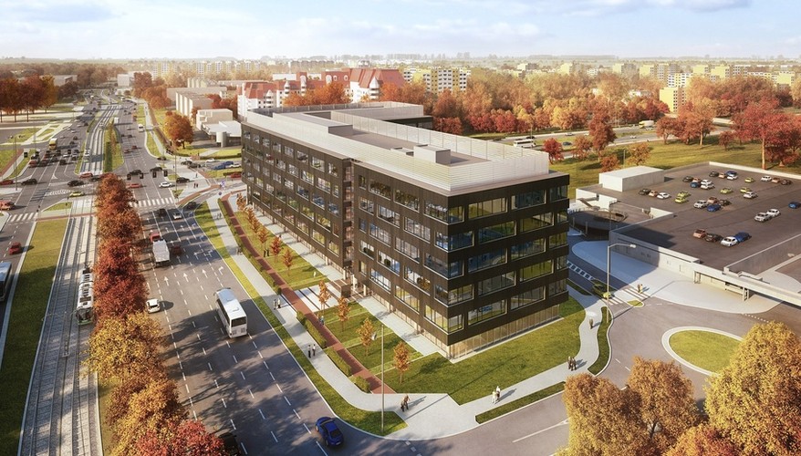 W sąsiedztwie inwestycji znajdują się liczne punkty usługowe i handlowe, a także park i tereny rekreacyjne.<br><br> wizualizacja: materiał prasowy Echo Investment