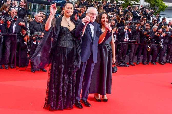 Robert de Niro sa Tifani Čen i ćerkom Helen