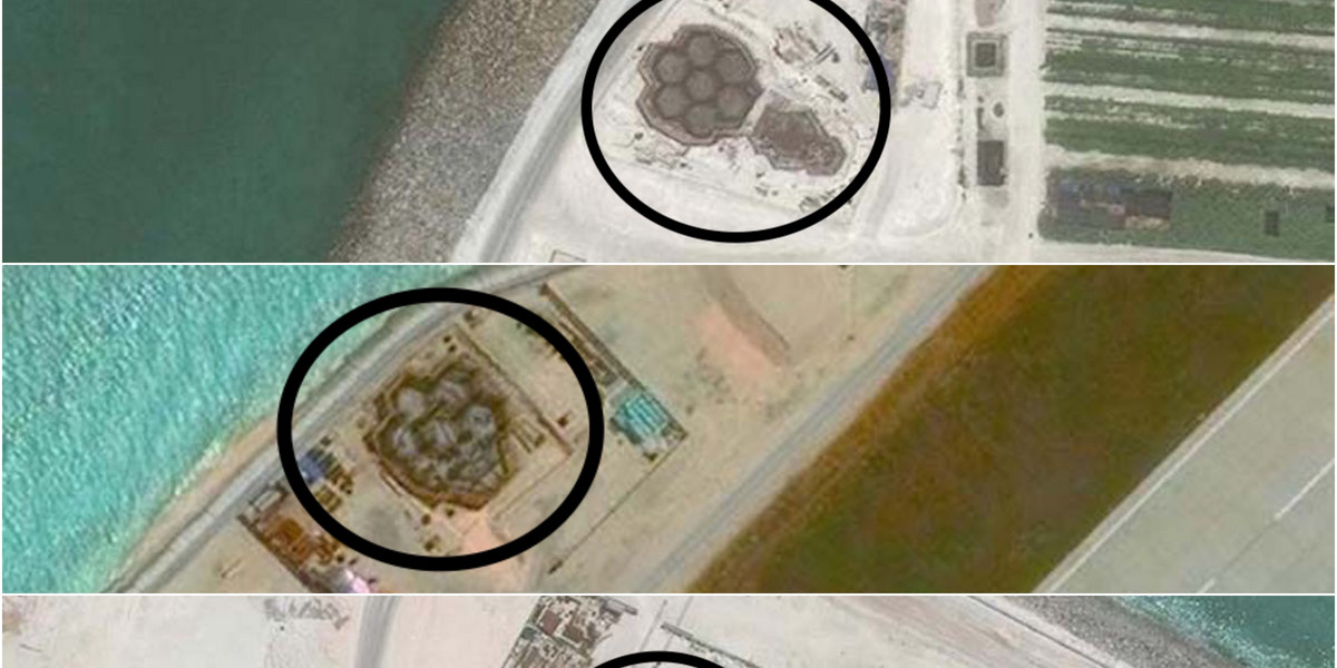 No one knows what these hexagonal structures the Chinese keep building in the South China Sea are for