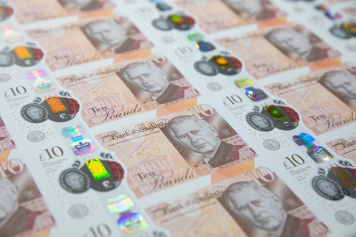 Funt brytyjski z wizerunkiem króla Karola III. Źródło: Bank of England