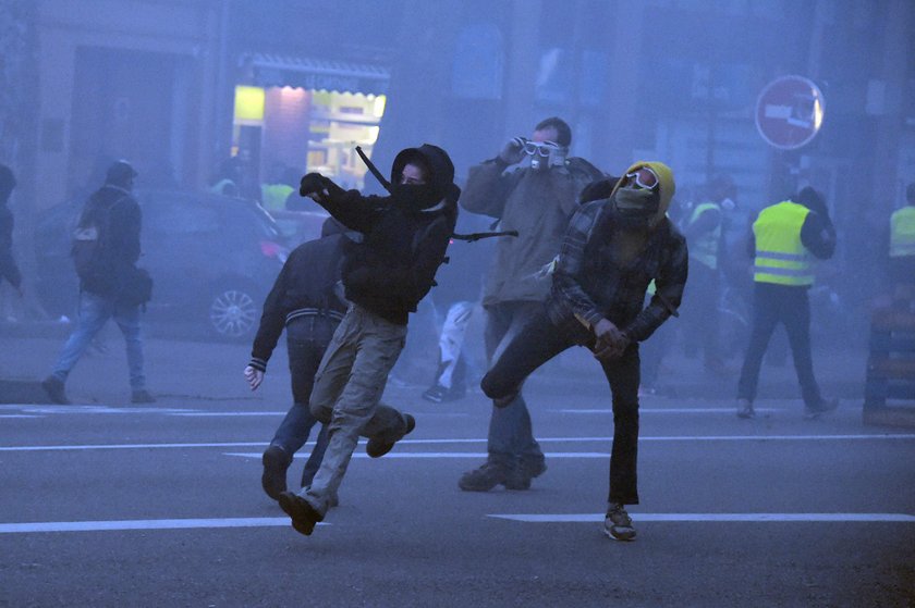 Francja protest.