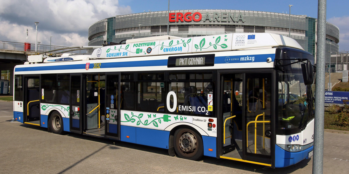 Trolejbus dowiezie pasażerów do gdańsko-sopockiej Ergo Areny