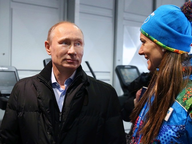 Jelena Isinbajeva i Vladimir Putin