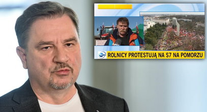 Oskarżenia pod adresem "Solidarności". Rolnik nie gryzł się w język na antenie [WIDEO]