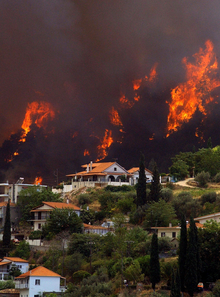 Grecja w płomieniach