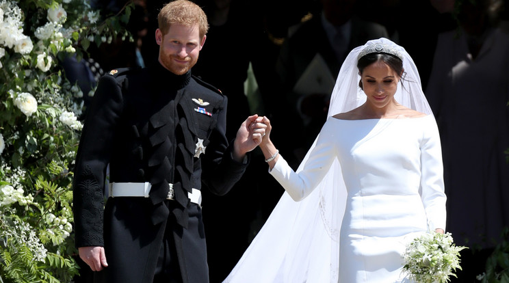 Harry és Meghan az esküvőn/Fotó: GettyImages